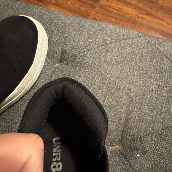 Stylish Black and White Platform Slip-On Sneakers for Women from Unr8ed - Picture 2 of 7